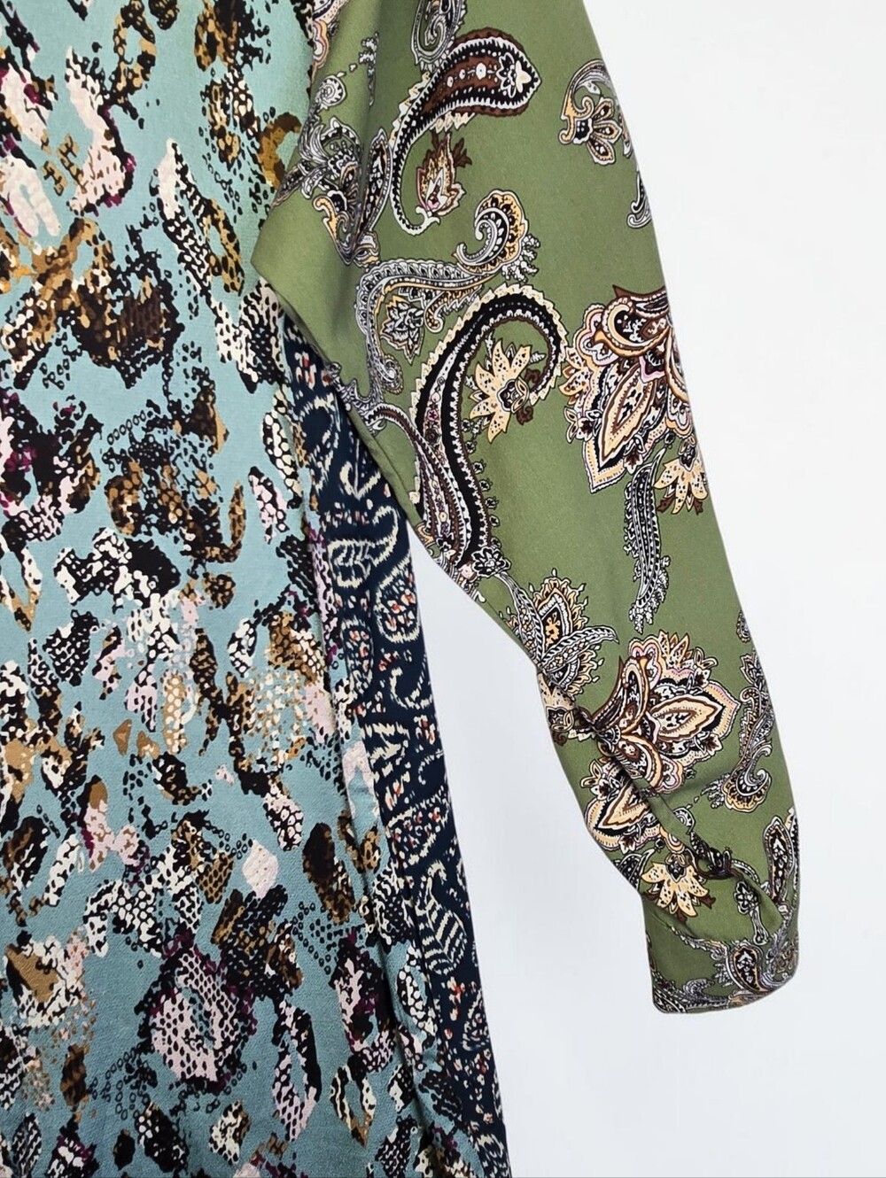 Alembika Paisley Shirt Dress Size 4 US size L / XL Oversize NEW $324 - Picture 14 of 16